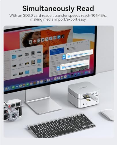 ORICO Mac mini M4 Dock and Stand with NVMe SSD Enclosure for Mac mini M4/M6 - Image 7