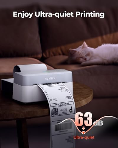 MUNBYN Bluetooth Thermal Label Printer, Wireless 4x6 Shipping Label Printer - Image 5