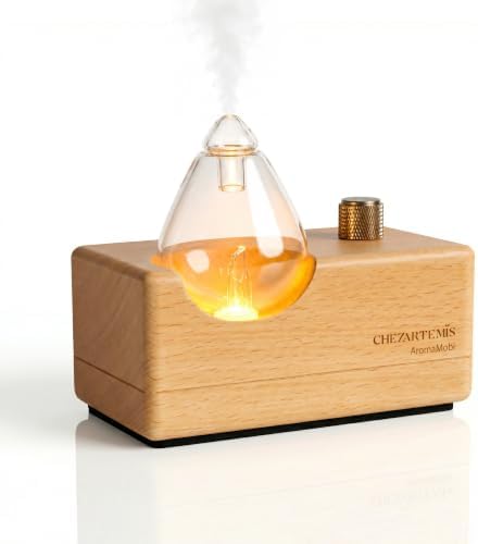 Waterdrop Waterless Essential Oil Diffuser for Aromatherapy by CHEZARTEMIS