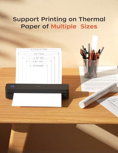 PRT MT610 Portable A4 Thermal Printer, Inkless Bluetooth Printer for Phone - Image 3