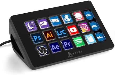 AJAZZ AKP153 Stream Studio Controller Keypad Type-c Wired Keyboard-Black by AJAZZ