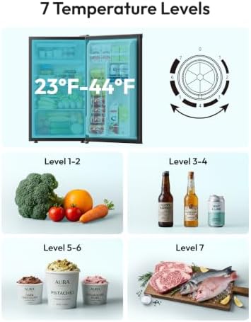 EUHOMY Mini Fridge with Freezer, 3.2 Cu.Ft Compact Refrigerator for Dorm - Image 3