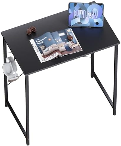 Pamray 23 Inch Computer Desk for Small Spaces, Home Office Work Desk with Headphone Hook, Small Office Desk Study Writing Table by PAMRAY