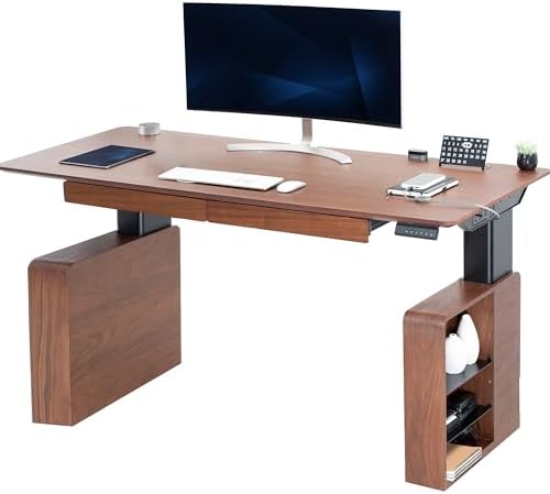 VIVO Walnut 71 x 30 in Executive Standing Desk, DESK-EX7230D by VIVO