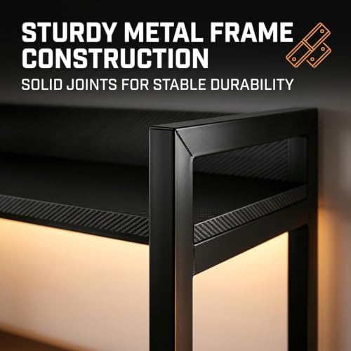 Multi-Tier Hole-Board Desktop Bookshelf, Steel Frame DIY Storage Organizer Display Rack for Office, Gaming Dorm Desks - Image 7