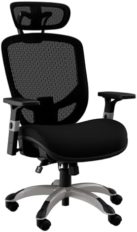 Staples Hyken Ergonomic Mesh Office Chair, Lumbar Support, Swivel, Black by Staples