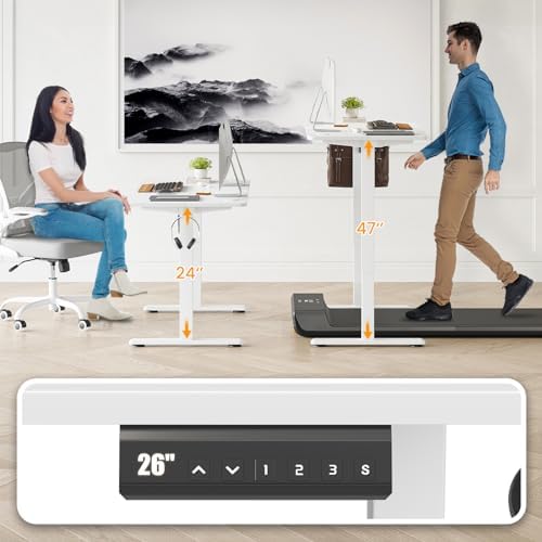 STARY Electric Standing Desk Adjustable Height Sit Stand Home Office Desk with Splice Board - Image 2