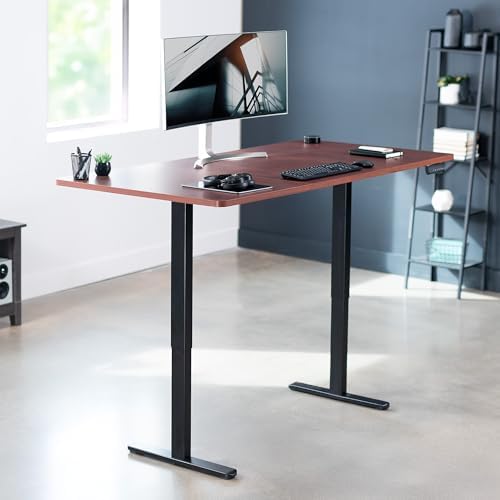 VIVO Dark Walnut 71 x 36 in Standing Desk, DESK-KIT-E2B7D-36 - Image 2
