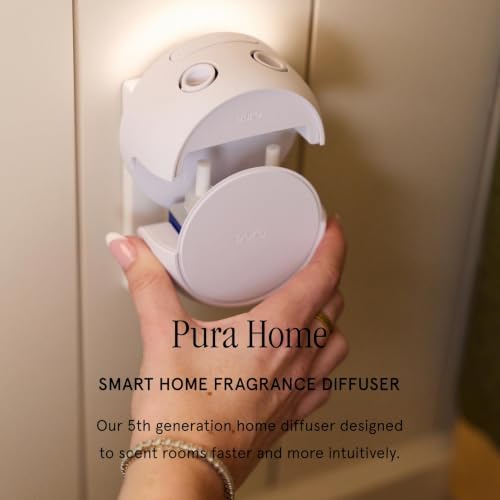 Pura Home Fragrance Device Starter Set - Pura 4 - Scent Diffuser for Home - Includes Fragrance Aroma Diffuser - Square Box, Linens & Surf and Yuzu Citron Scent Refills - Image 4