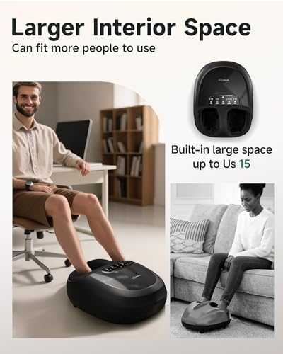 Snailax Shiatsu Foot Massager with Heat, Kneading & Rolling, FSA Eligible - Image 6