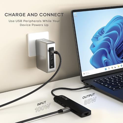 Satechi 7-in-1 USB-C Hub with Ethernet, 4K/60Hz HDMI, Black - Image 4