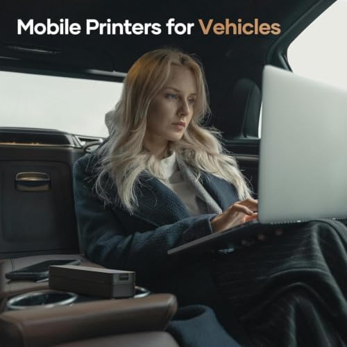Portabl Thermal Printer for Travel with Case & 200 Sheets, Bluetooth & USB - Image 5