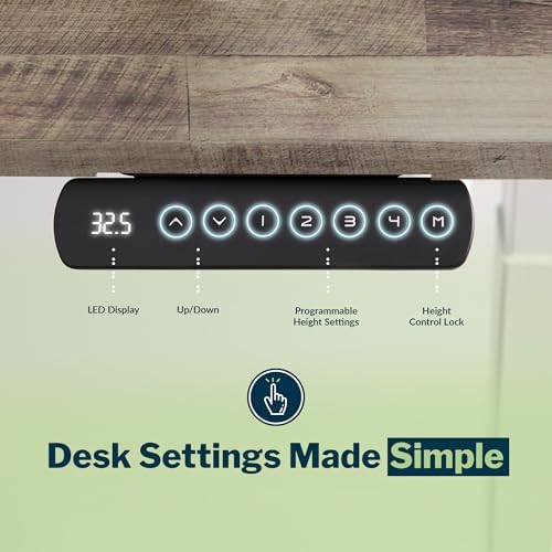 Vari ComfortEdge Electric Standing Desk – 40x26 – Reclaimed Wood/Slate - Image 3