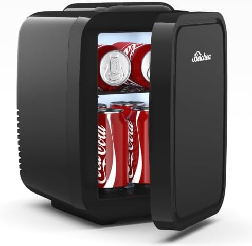 BEICHEN Mini Fridge 4 Liter/6 Can Portable Compact Refrigerator by BEICHEN