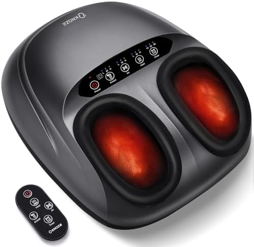KNQZE Shiatsu Foot Massager with Heat for Plantar Fasciitis, Birthday Gifts by KNQZE