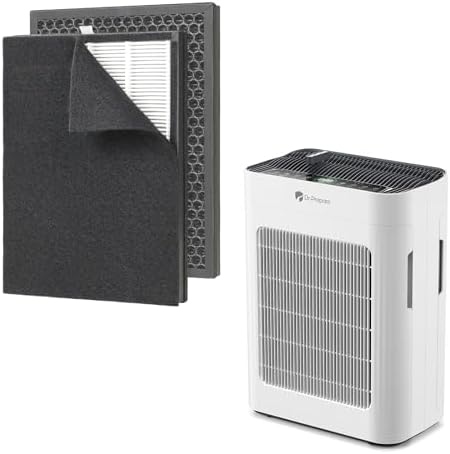Dr.Prepare Filter Replacement for DAP01 Air Purifier, 2 Pack, 3-Stage HEPA Filter with Washable Pre-Filter and Activated Carbon - Image 6
