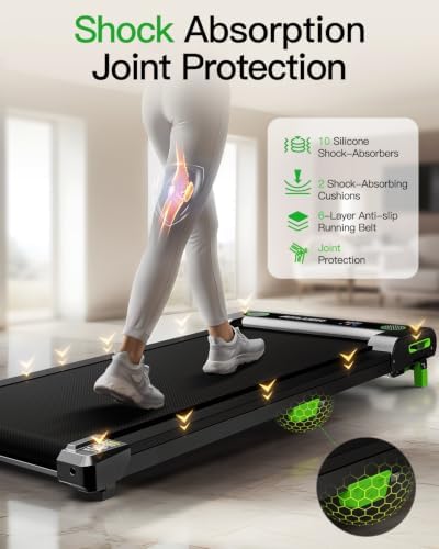 AKLUER Walking Pad with Incline - Under Desk Treadmill Small, 2.5HP Motor - Image 5