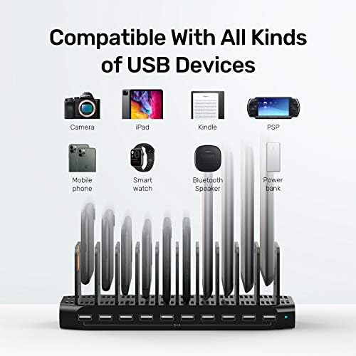 Unitek 10 USB Charging Station Multiple Devices for iPad Tablet iPhone Mic - Image 4