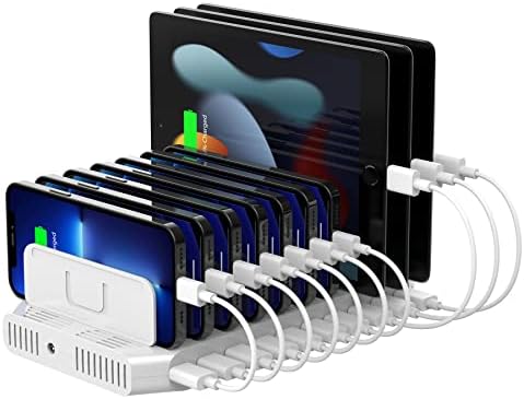 Unitek 10-Port Charging Station, USB Charger Organizer for Multiple Device by Unitek