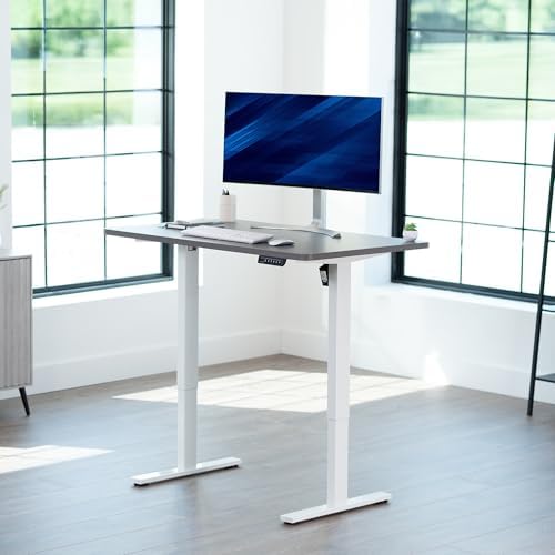 VIVO Dark Gray 48 x 30 in Standing Desk, DESK-KIT-1W5G - Image 2