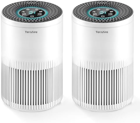 2 Pack Air Purifiers for Home Bedroom with PM 2.5 Air Quality Monitor by Unknown