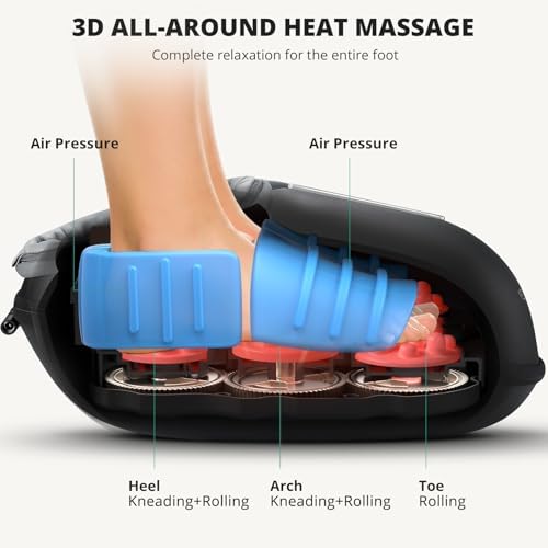Medcursor Shiatsu Foot Massager with Heat, Kneading, Up to US 13" - Image 5