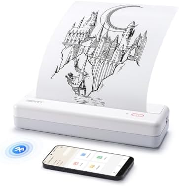 Portable Thermal Printer Wireless for Travel, Inkless Bluetooth Printer by iDPRT