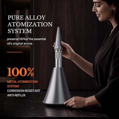 Waterless Essential Oil Diffuser，Bluetooth App Control for Large Rooms - Image 2