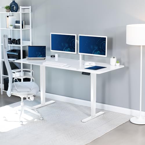 VIVO White Dry Erase 71 x 30 in Standing Desk, DESK-KIT-2W7WE - Image 2