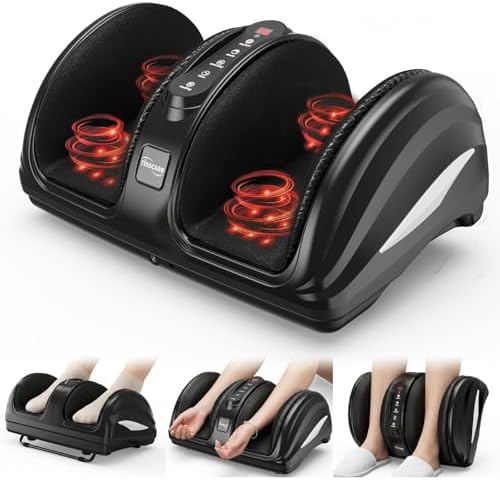 TISSCARE Foot Massager for Neuropathy: Shiatsu Feet Massager with Heat for Plantar Fasciitis, Pain Relief, Circulation, Deep Kneading Relaxation Massage for Women Men by TISSCARE