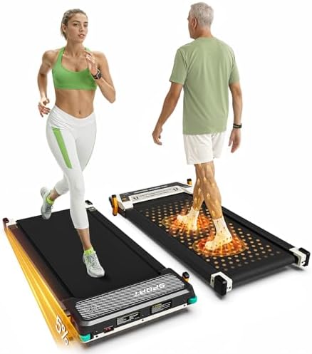 Walking Pad, Dual-Sided Foot Massage Under Desk Treadmill for Home, 330Lbs by FINEHORSE