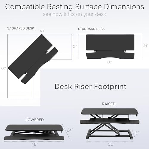 VIVO Reclaimed Wood 48 in Standing Desk Converter, DESK-V048KP - Image 6