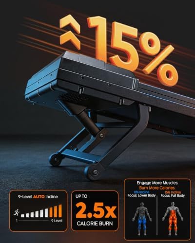 Walking Pad Treadmill with 15% Auto Incline, Under Desk Treadmill for Home - Image 4