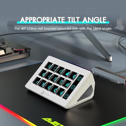 MANBASNAKE AKP153 Studio Deck, Stream Controller, 15 Macro Keys (White) - Image 6
