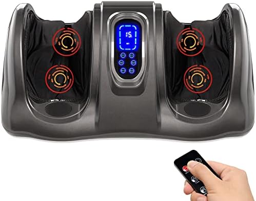 Best Choice Products Shiatsu Foot Massager for Pain Relief, Plantar Fasciitis, Neuropathy, Blood Circulation, Remote Control w/Compact Design - Gray by BestChoiceProducts