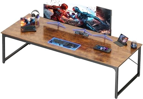 PRAISUN 78.7 X 29.5 Inch Computer Desk with Deeper Desktop by PRAISUN