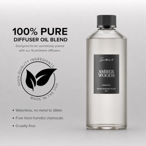Scentiment Amber Woods Hotel Diffuser Oil -Fragrance Oil -16.91fl oz(500mL) - Image 4