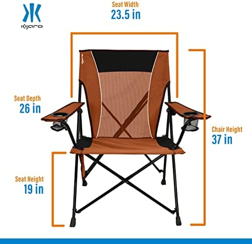 Kijaro Dual Lock Chair Color: Victoria Desert Orange - Image 3
