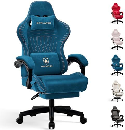 GTPLAYER Gaming Chair, Comfort Computer Office Chair for Adults, Blue by GTPLAYER
