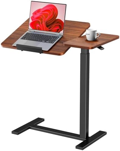 DUMOS Standing Desk with Wheels, Rolling Desk, Laptop Table by DumosLifestyle