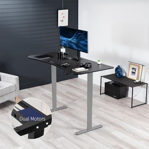 VIVO Black 63 x 32 in Standing Desk, DESK-KIT-E2G1B - Image 2