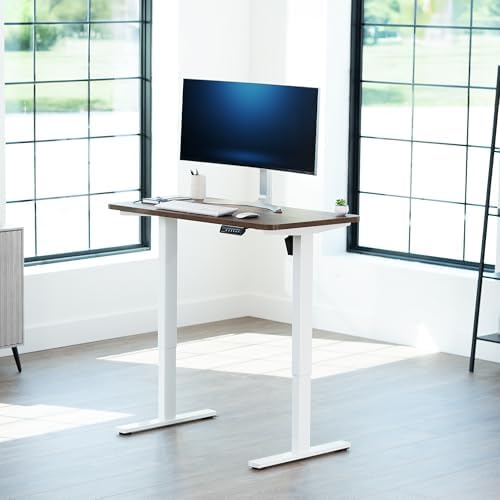 VIVO Rustic Vintage Brown 43 x 24 in Standing Desk, DESK-KIT-1W4N - Image 2