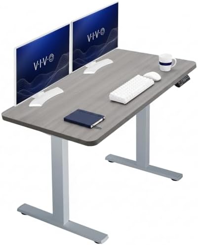 VIVO Dark Gray 43 x 24 in Standing Desk, DESK-KIT-1G4G by VIVO