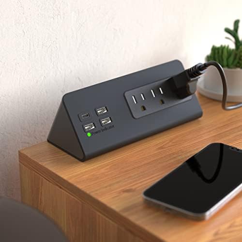 Nightstand Edge Mount Power Strip with USB-C Ports Tabletop Desk Clamp Power Sockets with 3 AC Outlets &4 Fast Charging USB Ports for Home Office Hotel and Dormitory - Image 6