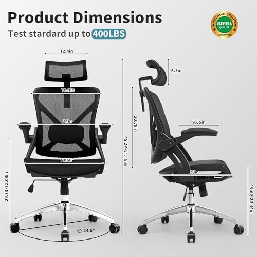 Executive Office Chairs Gaming Chairs with Headrest Lumbar,Black - Image 2