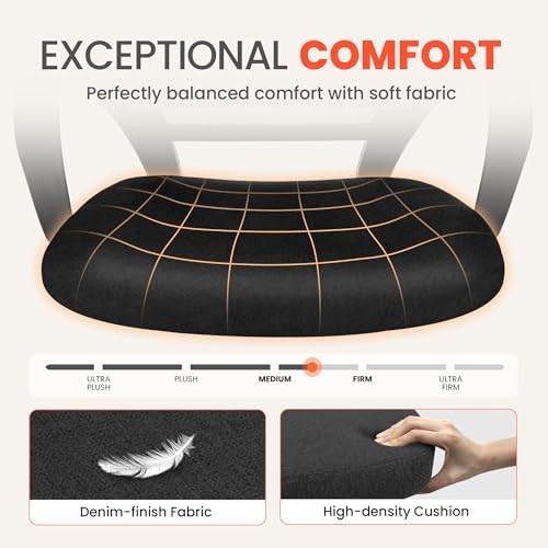 NEO CHAIR Home Office Desk Chair Ergonomic Mesh with Lumbar Support, Black - Image 4