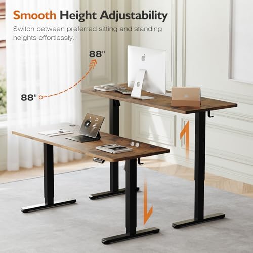 Monomi 59"x24"Electric Standing Desk Adjustable Height Computer Desk - Image 5