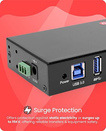 Gearmo 7 Port USB Hub, Mountable USB 3.0 Hub Expander (GM-HU37) - Image 3