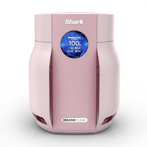 Shark BreatheClear Compact Pro Smart Air Purifier, HP062PK, Blush by Shark