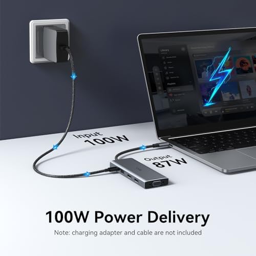 Laptop Docking Station 3 Monitor USB C Docking Station Dual Monitor Adapter - Image 5